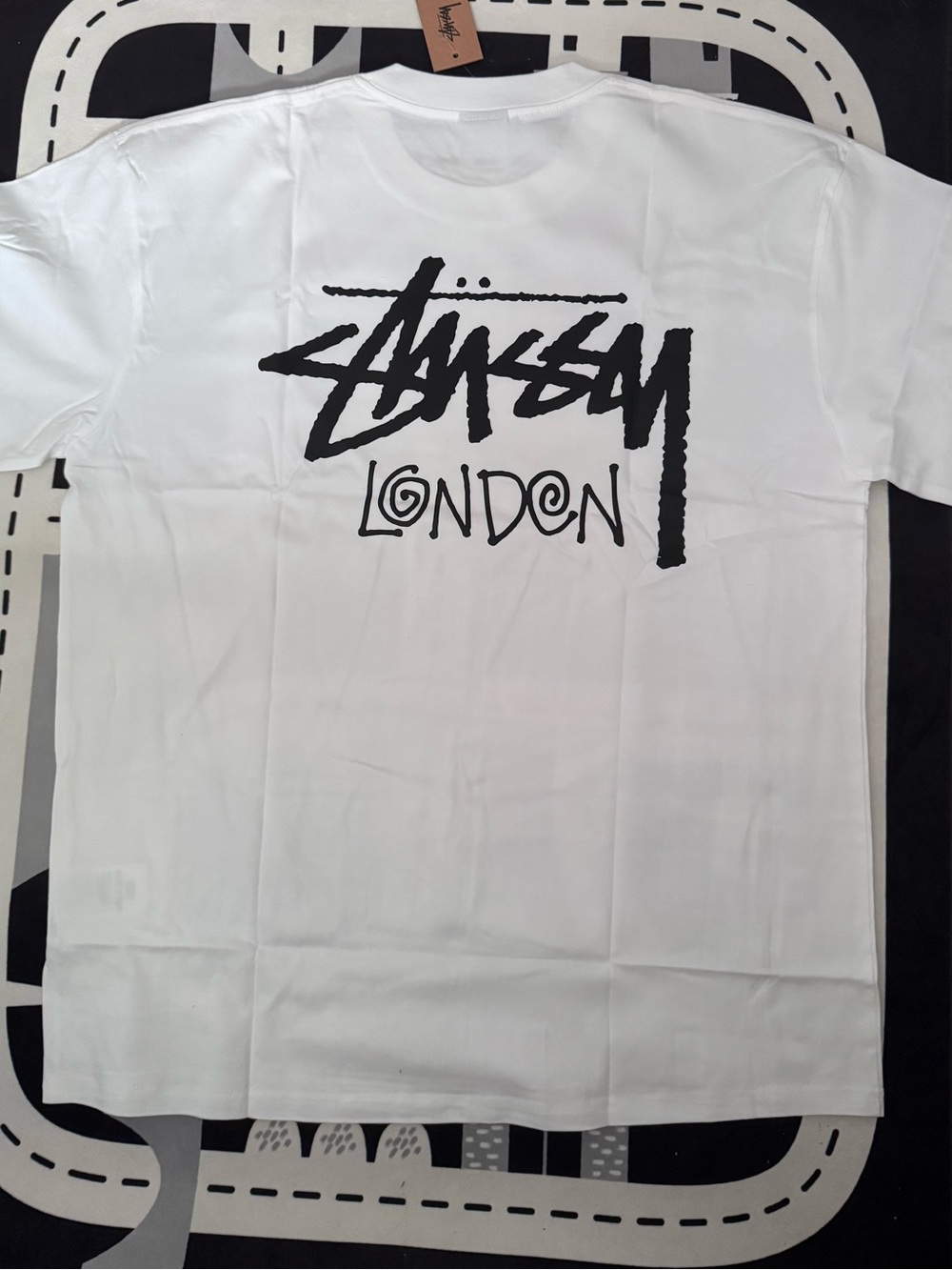 Stussy White T-Shirt London Size L